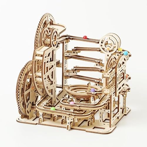 3D Holz Puzzle Marble Maze – DIY Mechanisches Murmelbahn-Modell für Erwachsene & Kinder, Kreatives Bauset mit Zahnrädern, Lernspielzeug und Geschenk für Bastler und Modellbau-Fans, 396 Teile von Eliano
