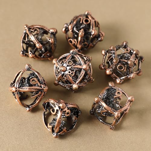 Metall DND Würfel Set 7 Hohler 3D Drache DND Würfel Hohl Polyeder Würfel D20 D12 D10 D% D8 D6 D4 für Dungeons & Dragons RPG Brettspiele Tischspiele RPG MTG Spiele Metall DND Würfel Set 7 Hohler 3D Drache DND Würfel Hohl Polyeder Würfel D20 D12 D10 D% D8 D6 D4 für Dungeons & Dragons RPG Brettspiele Tischspiele RPG MTG Spiele von Elifel