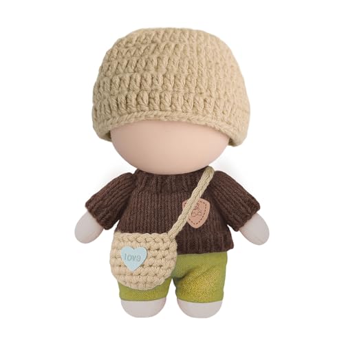 17 cm Mädchen Puppe Set 6-teiliges Set, Hut, Kleidung, Röcke, Schuhe, Kamera, Brille von EliphonTowne