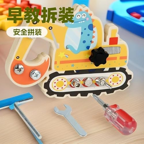 EliphonTowne Kleinkinder Schraubschrauber Spielzeug-Set: Kinderpädagogisches Werkzeugset mit Schraubschrauber, feines Motorspielzeug für Jungen und Mädchen, Grabwerkzeuge EliphonTowne Kleinkinder Schraubschrauber Spielzeug-Set: Kinderpädagogisches Werkzeugset mit Schraubschrauber, feines Motorspielzeug für Jungen und Mädchen, Grabwerkzeuge von EliphonTowne