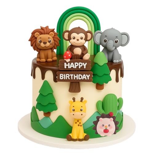 Junge Kuchendeko Geburtstag Dschungel Geburtstag Deko für Party Animals Babyparty Mädchen von EliphonTowne