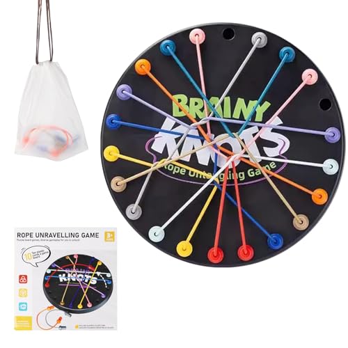 Twisted Seil Puzzle Spiel, ungebundene Seil Tischplatte Strategie Brettspiel, Kinder und Erwachsene Seil Puzzle Spiel Brettspiel von EliphonTowne