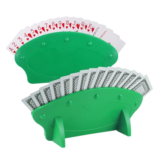 2 Stück Spielkartenhalter, Spielkartenständer aus Kunststoff, Freisprech Halter für Spielkarten, Kartenspiel Kartenhalter, Kartenständer Kinder Spielkarten für Erwachsene/Senioren/Behinderte 2 Stück Spielkartenhalter, Spielkartenständer aus Kunststoff, Freisprech Halter für Spielkarten, Kartenspiel Kartenhalter, Kartenständer Kinder Spielkarten für Erwachsene/Senioren/Behinderte von Elitecran