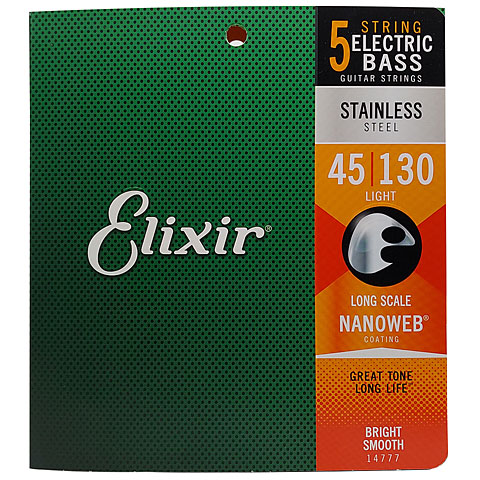 Elixir Nanoweb 5-string Medium Long Scale .045-130 Saiten E-Bass von Elixir