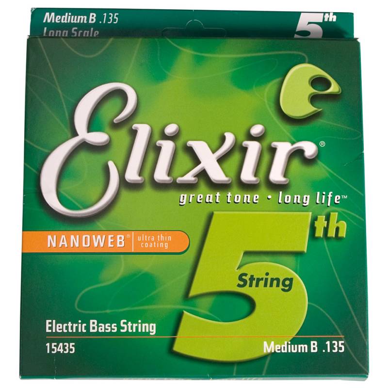 Elixir Nanoweb 5th Medium B .135 Saiten E-Bass von Elixir