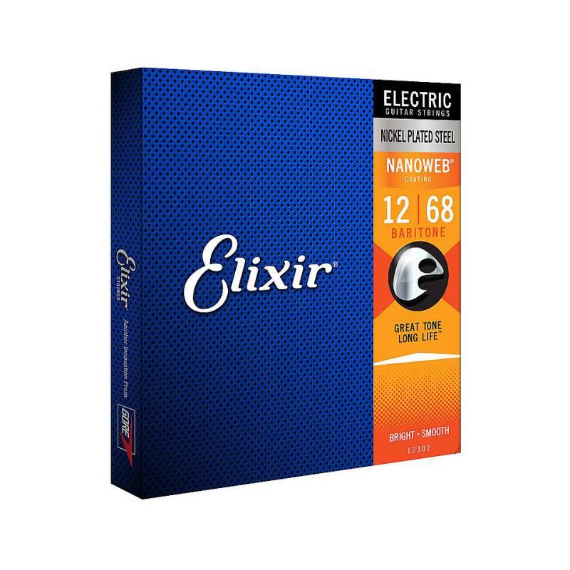 Elixir Nanoweb Baritone .012-068 Saiten E-Gitarre von Elixir