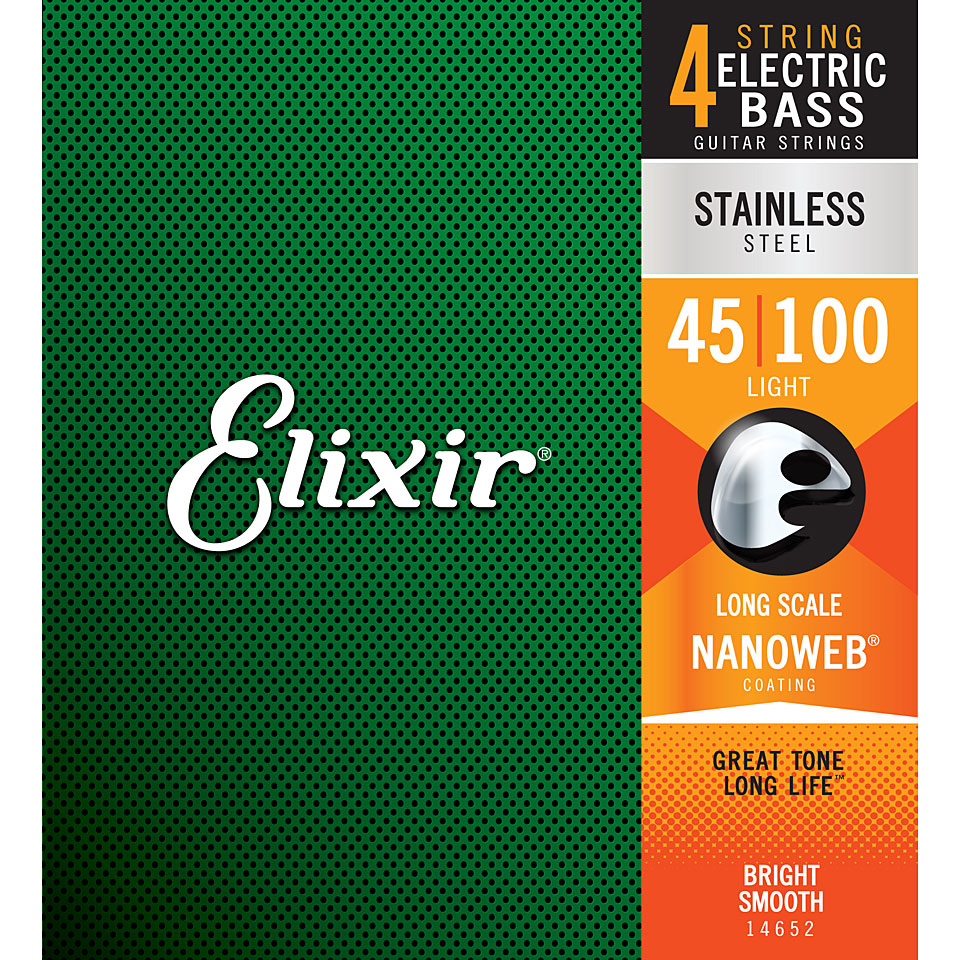 Elixir Nanoweb Light Long Scale .045-100 Saiten E-Bass von Elixir