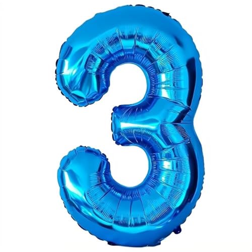 Elizakumi Blau Nummer 3 Luftballon Zahl 3th Ballon Zahl Für Fraue Jungen Männer Mädchen, Geburtstag Helium FolienBallon Zahlenballon 3 Blau / 40 Zoll Elizakumi Blau Nummer 3 Luftballon Zahl 3th Ballon Zahl Für Fraue Jungen Männer Mädchen, Geburtstag Helium FolienBallon Zahlenballon 3 Blau / 40 Zoll von Elizakumi