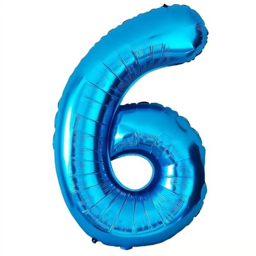 Elizakumi Blau Nummer 6 Luftballon Zahl 6th Ballon Zahl Für Fraue Jungen Männer Mädchen, Geburtstag Helium FolienBallon Zahlenballon 6 Blau / 40 Zoll Elizakumi Blau Nummer 6 Luftballon Zahl 6th Ballon Zahl Für Fraue Jungen Männer Mädchen, Geburtstag Helium FolienBallon Zahlenballon 6 Blau / 40 Zoll von Elizakumi