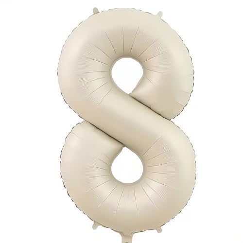 Elizakumi Cremeweiß Nummer 8 Luftballon Zahl 8th Birthday Für Fraue Jungen Männer Mädchen, Geburtstag Helium FolienBallon Zahlenballon 8 Cremeweiß / 40 Zoll Elizakumi Cremeweiß Nummer 8 Luftballon Zahl 8th Birthday Für Fraue Jungen Männer Mädchen, Geburtstag Helium FolienBallon Zahlenballon 8 Cremeweiß / 40 Zoll von Elizakumi