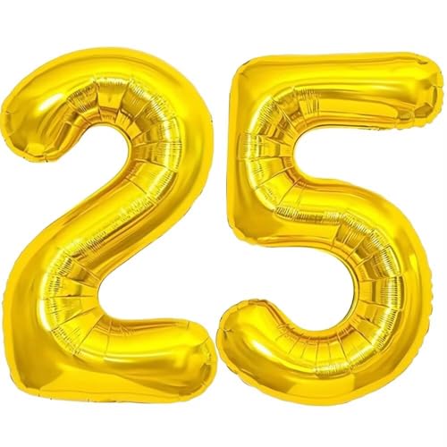 Elizakumi Gold Nummer 25 Ballon Luftballon Zahl 25th Ballon Zahl Für Fraue Jungen Männer Mädchen, Geburtstag Helium FolienBallon Zahlenballon 25 Gold / 40 Zoll Elizakumi Gold Nummer 25 Ballon Luftballon Zahl 25th Ballon Zahl Für Fraue Jungen Männer Mädchen, Geburtstag Helium FolienBallon Zahlenballon 25 Gold / 40 Zoll von Elizakumi