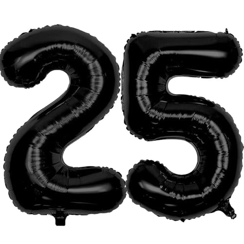 Elizakumi Schwarz Nummer 25 Ballon Luftballon Zahl 25th Ballon Zahl Für Fraue Jungen Männer Mädchen, Geburtstag Helium FolienBallon Zahlenballon 25 Schwarz / 40 Zoll Elizakumi Schwarz Nummer 25 Ballon Luftballon Zahl 25th Ballon Zahl Für Fraue Jungen Männer Mädchen, Geburtstag Helium FolienBallon Zahlenballon 25 Schwarz / 40 Zoll von Elizakumi