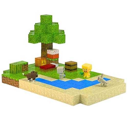 Ellafun Magnetische Bausteine für Jungen und Mädchen, Set mit Magneten, Magnetwürfel, Konstruktion, Montessori-Kindergeschenke ab 3 Jahren, 128 Teile, Strand von Ellafun