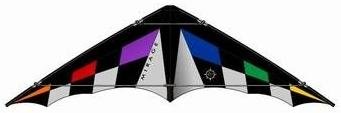 Elliot - Mirage XL, Ready to fly, Lenkdrachen schwarz,grau,rainbow von Elliot