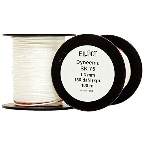 elliot 1012165 Dyneema-Drachenschnur, 130 daN 100 m 12-fach geflochten, 1,1 mm von Elliot