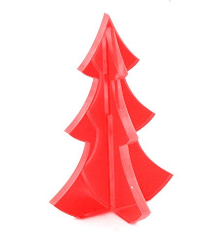 elliot 1020333 Lichtzauber 3D-Tannenbaum midi 6 cm, rot, stehend von ELLIOT