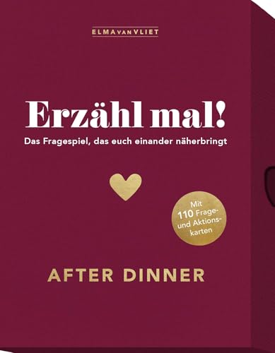 Erzähl mal! After Dinner: Das Fragespiel, das euch einander näherbringt | Kommunikationsspiel zum Thema Kochen und Essen, 3-8 Spieler Autorin Elma Van Vliet Erzähl mal! After Dinner: Das Fragespiel, das euch einander näherbringt | Kommunikationsspiel zum Thema Kochen und Essen, 3-8 Spieler Autorin Elma Van Vliet von Elma van Vliet