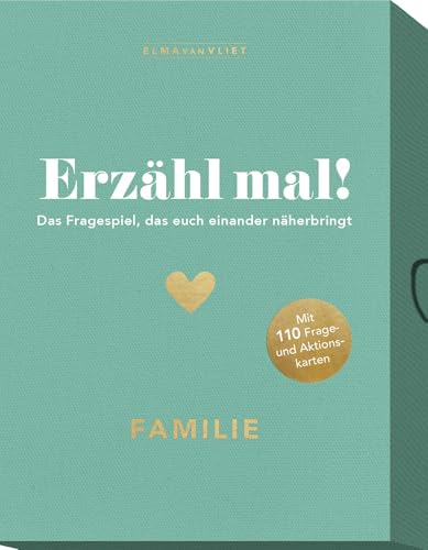 Erzähl mal! Familie: Das Fragespiel, das euch einander näherbringt | Kommunikationsspiel für 3-8 Spieler. Unterhaltsames Quiz ab 8 Jahren Autorin Elma Van Vliet Erzähl mal! Familie: Das Fragespiel, das euch einander näherbringt | Kommunikationsspiel für 3-8 Spieler. Unterhaltsames Quiz ab 8 Jahren Autorin Elma Van Vliet von Elma van Vliet