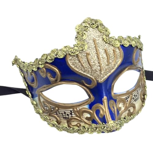 Elnwnnkc Erwachsene Maskerade Maske Halbe Gesichtsmaske Handbemalte Maske Einstellbarer Riemen Bequem Zu Tragen Für Männer Frauen Cosplay Elnwnnkc Erwachsene Maskerade Maske Halbe Gesichtsmaske Handbemalte Maske Einstellbarer Riemen Bequem Zu Tragen Für Männer Frauen Cosplay von Elnwnnkc