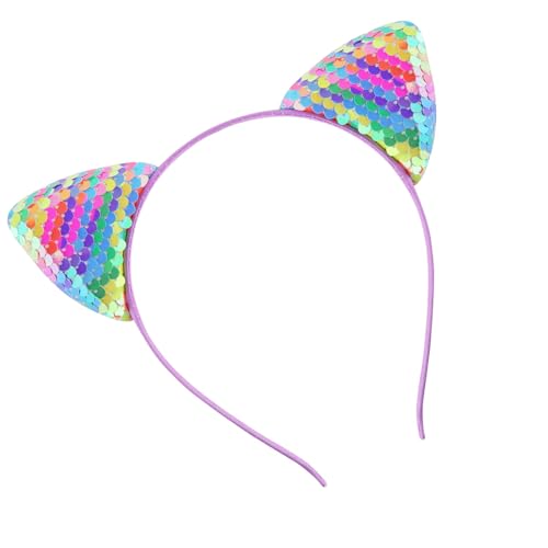 Elnwnnkc Stilvoller Ohr-Kopfschmuck mit glitzernden blauen Pailletten, Kostüm-Kopfband, Cosplay-Kopfbedeckung, geeignet für verschiedene Anlässe Elnwnnkc Stilvoller Ohr-Kopfschmuck mit glitzernden blauen Pailletten, Kostüm-Kopfband, Cosplay-Kopfbedeckung, geeignet für verschiedene Anlässe von Elnwnnkc