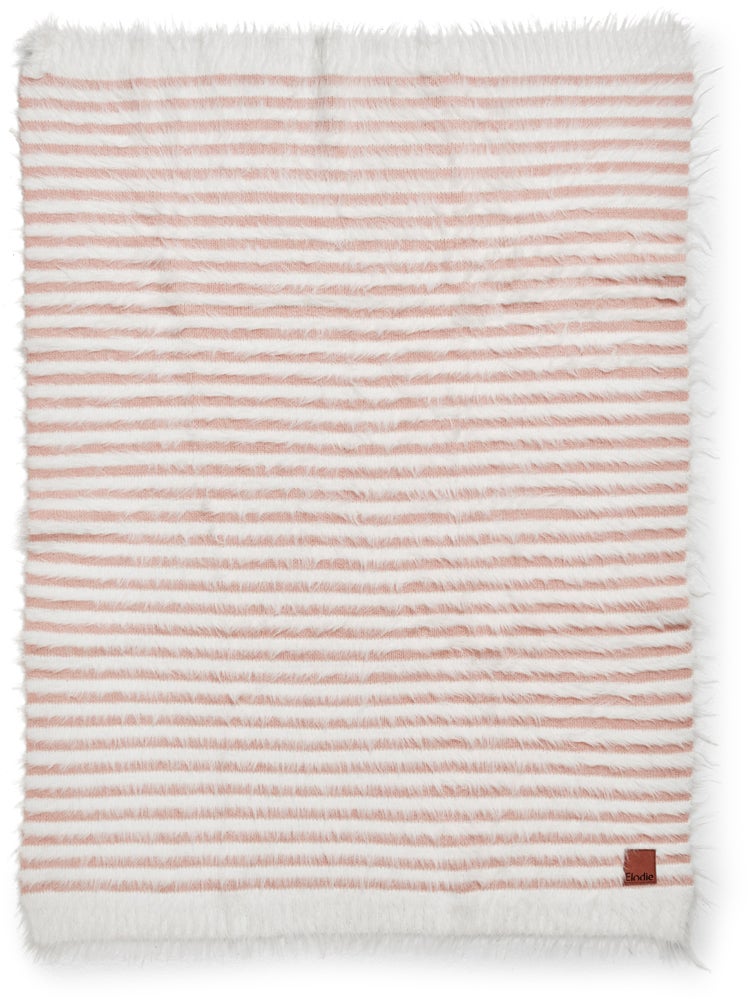 Elodie Furry Knit Decke, Faded Rose von Elodie Details