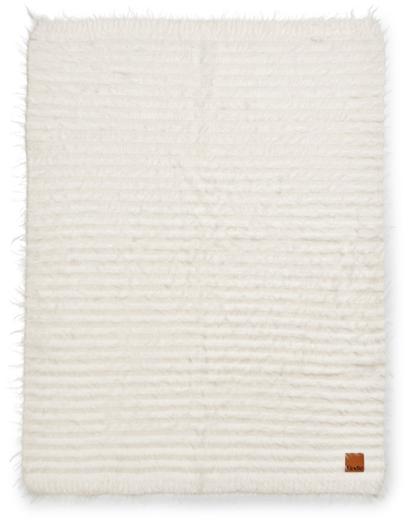 Elodie Furry Knit Decke, Vanilla White von Elodie Details