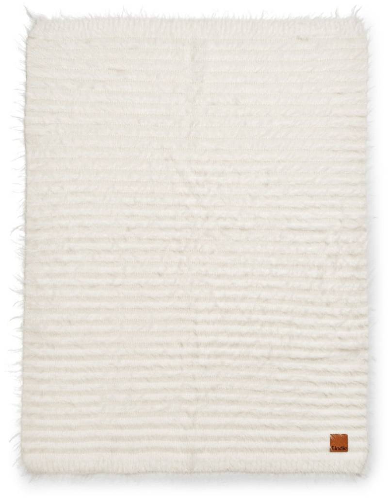 Elodie Furry Knit Decke, Vanilla White von Elodie Details