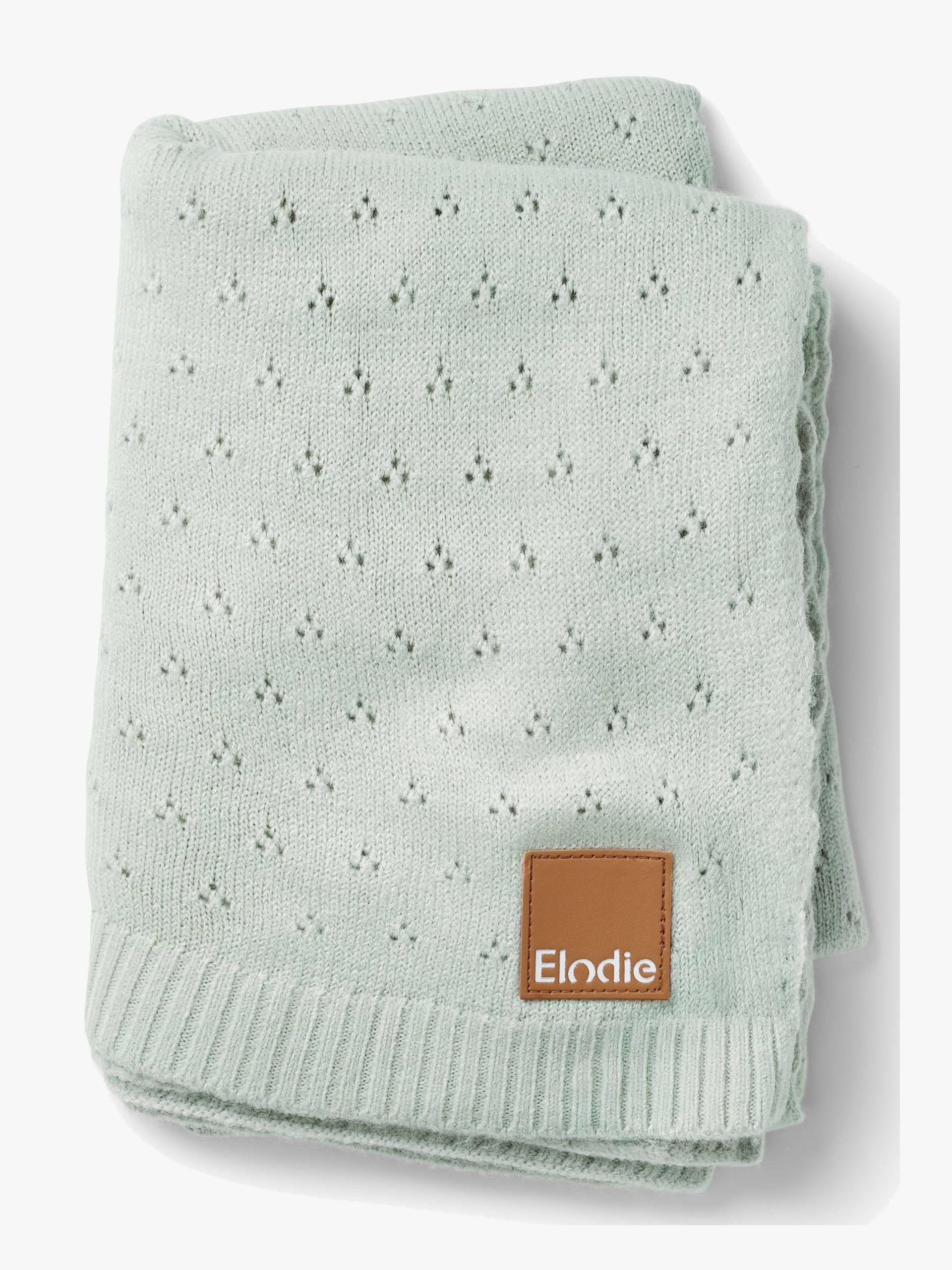 Elodie Lochmuster-gestrickt Decke, Mineral Green Elodie Lochmuster-gestrickt Decke, Mineral Green von Elodie Details