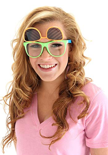 Flip Ups Neon Adult Costume Glasses von Elope