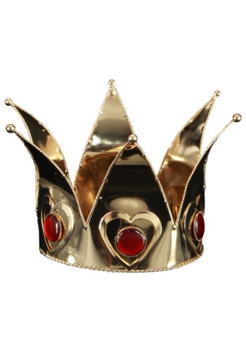 Mini Queen of Hearts Costume Accessory Crown Adult: Gold One Size von Elope