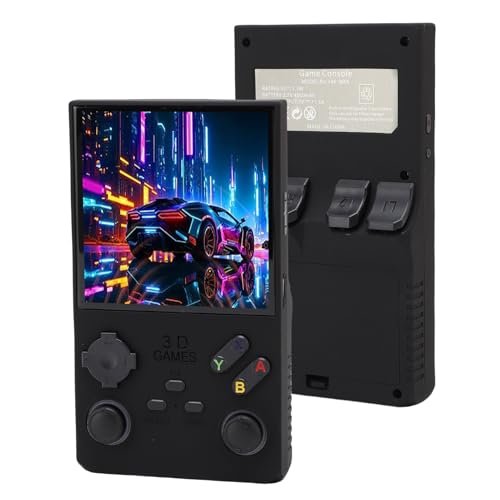 Elprico Handheld -Spielekonsole, 4 -Zoll -tragbares Retro -Gaming -System mit 256 GB Karte, 720x720 HD -Bildschirm für Reisen (Black) von Elprico