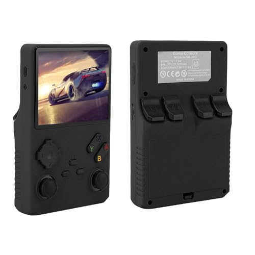 Elprico Retro Handheld Game Console, 3,5 Zoll 640x480 Tragbarer Spielspieler mit 256 GB Speicher, Handheld -Gaming -Konsole für die Reise (Black) von Elprico