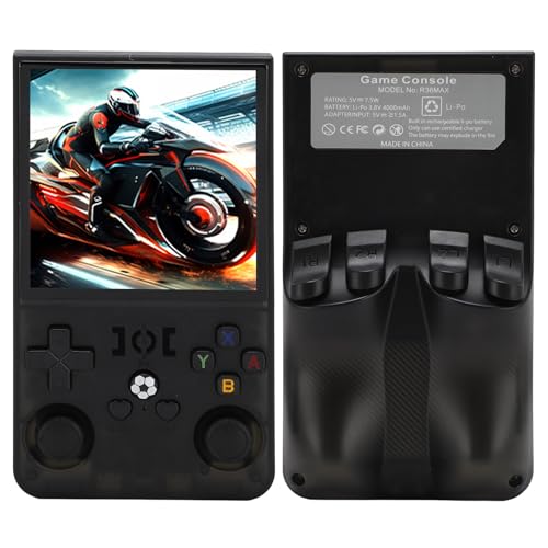 Handheld -Spielekonsole, 4,0 -Zoll -IPS -Bildschirm -Linux -System, Retro -Gaming -Konsole mit Kleiner Speicherkarte, Tragbare Handheld -Videospiele für Kinder und Erwachsene, von Elprico