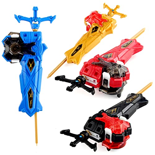 Elrozo L/R Power Xanthus Sword Launcher Starter für Burst Quaddrive Rise Surge Arena Kreisel Giphoid S (Xantus Launcher Rot) von elrozo