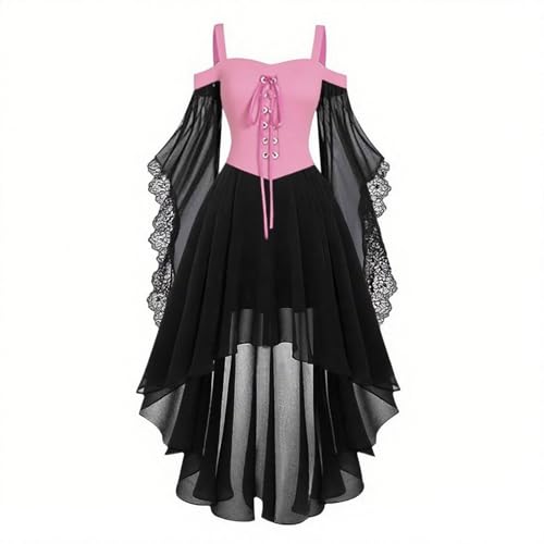 Elsa Keith Damen Mittelalter Gothic Kleider Vintage Kostüm mit Trompetenärmel Schmetterlingsärmeln Traditionelles Irisches Renaissance Kleid für Halloween Karneval Cosplay Festliche Parties Elsa Keith Damen Mittelalter Gothic Kleider Vintage Kostüm mit Trompetenärmel Schmetterlingsärmeln Traditionelles Irisches Renaissance Kleid für Halloween Karneval Cosplay Festliche Parties von Elsa Keith