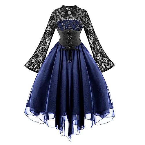 Halloween Kostüm Damen Gothic Kleid Vampir Cosplay Kostüm Steampunk Samtkleid Langarm Spitze Partykleid Y2K A Linie Minikleid Fairy Grunge Halloween Kostüm Gotisch Oberteile Halloween Kostüm Damen Gothic Kleid Vampir Cosplay Kostüm Steampunk Samtkleid Langarm Spitze Partykleid Y2K A Linie Minikleid Fairy Grunge Halloween Kostüm Gotisch Oberteile von Elsa Keith