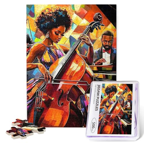 Afroamerikanische Puzzles für Erwachsene Black Girl Jigsaw Puzzles 500 Teile African Black Woman Painting Jigsaw Puzzle Afro Holzpuzzle Geburtstagsgeschenke für Familienspiel Afroamerikanische Puzzles für Erwachsene Black Girl Jigsaw Puzzles 500 Teile African Black Woman Painting Jigsaw Puzzle Afro Holzpuzzle Geburtstagsgeschenke für Familienspiel von EluteFpme