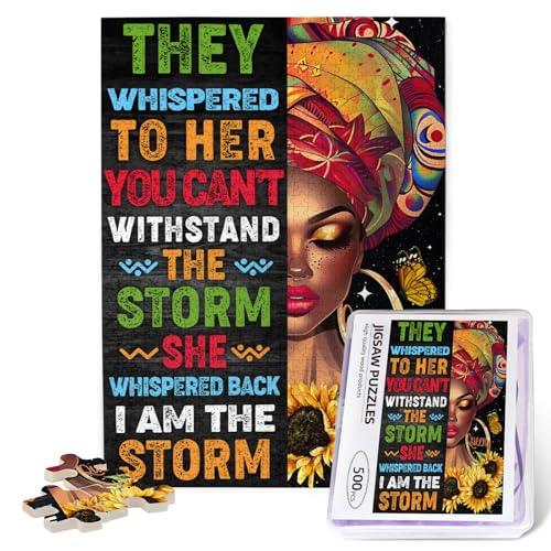 Afroamerikanisches Puzzle für Erwachsene, 500 Teile für schwarze Frauen, Königin-Holzpuzzle, lustiges Familienspiel, intellektuelles Lernspielzeug Afroamerikanisches Puzzle für Erwachsene, 500 Teile für schwarze Frauen, Königin-Holzpuzzle, lustiges Familienspiel, intellektuelles Lernspielzeug von EluteFpme