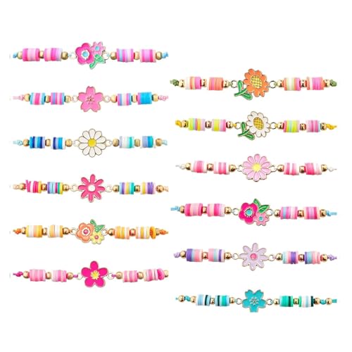 Embhlitfe 12 Stück Freundschaftsarmbänder, Armbänder Kinder mit verschiedenen Blumenanhängern, verstellbare geflochtene Armbänder Mädchen, Kindergeburtstag Geschenke für Jungen & Mädchen Embhlitfe 12 Stück Freundschaftsarmbänder, Armbänder Kinder mit verschiedenen Blumenanhängern, verstellbare geflochtene Armbänder Mädchen, Kindergeburtstag Geschenke für Jungen & Mädchen von Embhlitfe