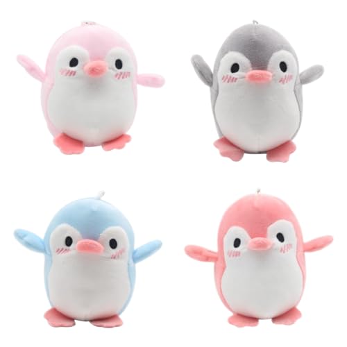 Embhlitfe 4 Stück Kleine Plüschtiere, Pinguin Spielzeug Mit Perlenkette, Kuscheltiere Anhänge, Puppen Anhänger Mini Tier für Kinder Erwachsene (12cm) Embhlitfe 4 Stück Kleine Plüschtiere, Pinguin Spielzeug Mit Perlenkette, Kuscheltiere Anhänge, Puppen Anhänger Mini Tier für Kinder Erwachsene (12cm) von Embhlitfe