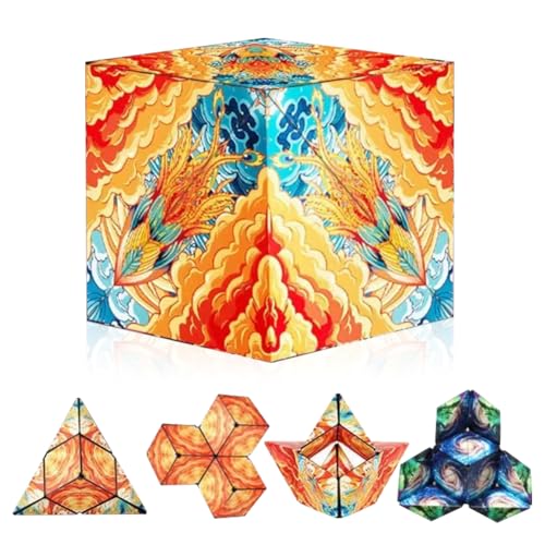Infinity Cube Magnetwürfel - 3D Anti-Stress Spielzeug für Kinder ab 8 Jahre & Erwachsene, IQ-Lernspiel mit Magneten, Reisegröße 55x55 mm (Xiangyun) von Embhlitfe