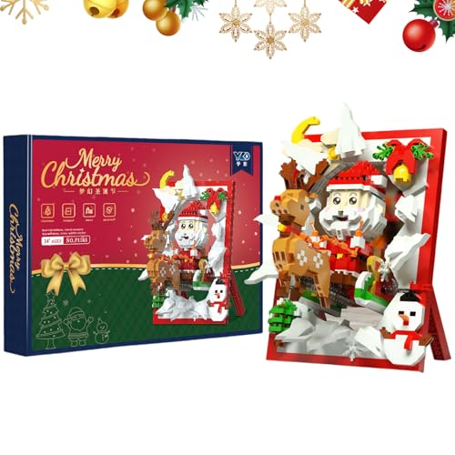 Mini Bausteine Erwachsene 3D Malerei Modell Set Weihnachts Elch Alter Mann dreidimensionaler Ziegelstein Fotorahmen BAU Ziegel Spielzeug für Weihnachtsdekoration Mini Bausteine Erwachsene 3D Malerei Modell Set Weihnachts Elch Alter Mann dreidimensionaler Ziegelstein Fotorahmen BAU Ziegel Spielzeug für Weihnachtsdekoration von Embhlitfe