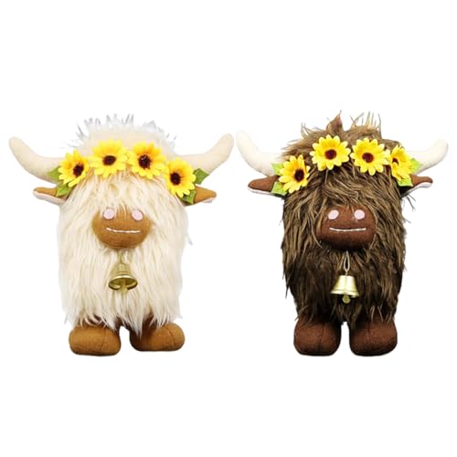 Emdvsco 2X gefüllte Highland Cow plu-shies Süßes Tierspielzeug Huggable Highland Cow Puppe Ornament für Kinderzimmer Wohnzimmer Schlafzimmer Urlaub Dekorationen Emdvsco 2X gefüllte Highland Cow plu-shies Süßes Tierspielzeug Huggable Highland Cow Puppe Ornament für Kinderzimmer Wohnzimmer Schlafzimmer Urlaub Dekorationen von Emdvsco