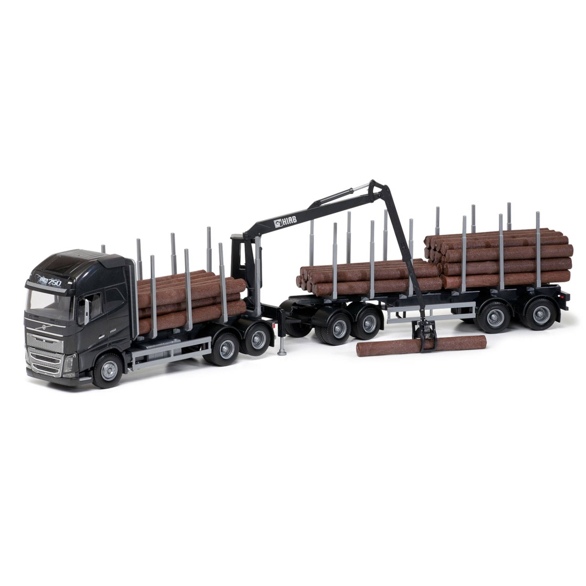 Emek Volvo FH/750 Holztruck mit Kran, Schwarz Emek Volvo FH/750 Holztruck mit Kran, Schwarz von Emek