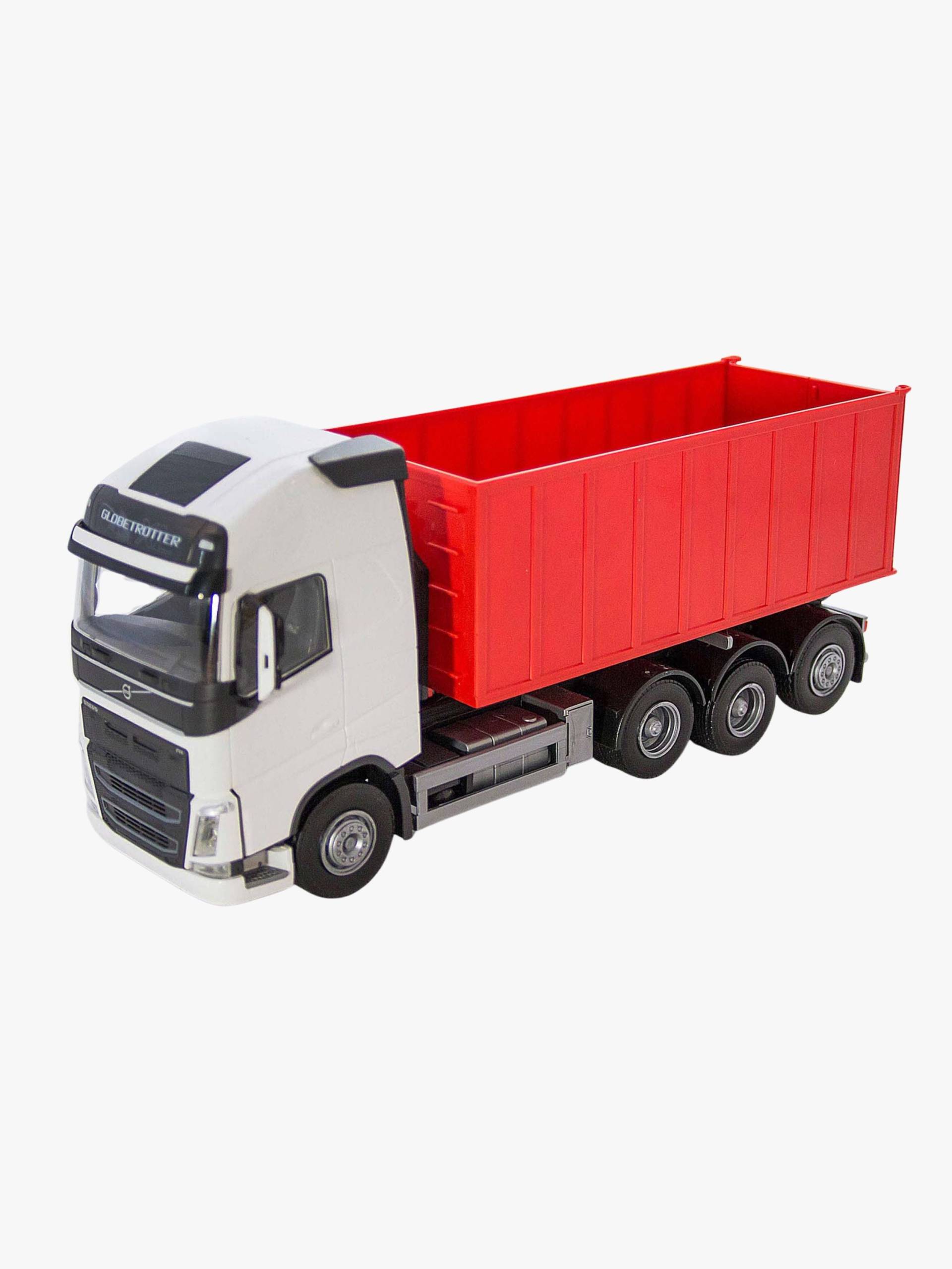 Emek Volvo Hakenlift-LKW mit Hohem Container, Weiß Emek Volvo Hakenlift-LKW mit Hohem Container, Weiß von Emek