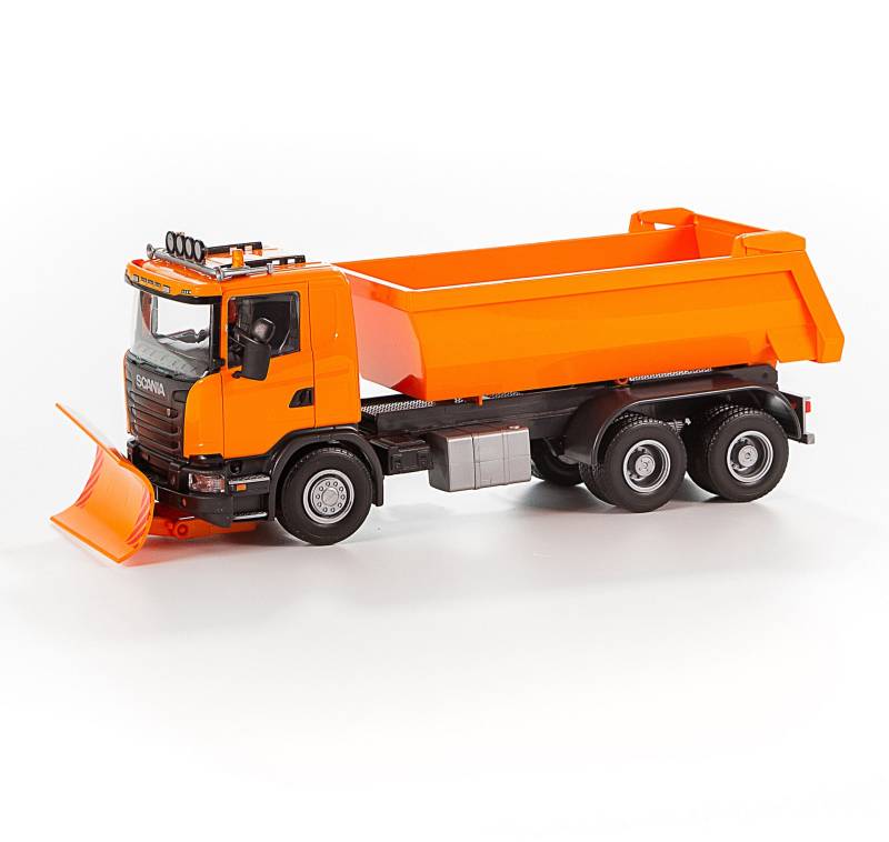 Emek Volvo Kipplaster mit Pflug, Orange von Emek