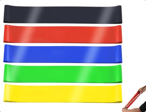 Emezddo 5 Stück Kinder Dehnbare Stuhlbänder,Adhs Hilfsmittel Flexible Stuhlzappelbänder,Dehnbares Adhs Spielzeug für Die Aufmerksamkeit Konzentration Kinder(5 Farben) von Emezddo