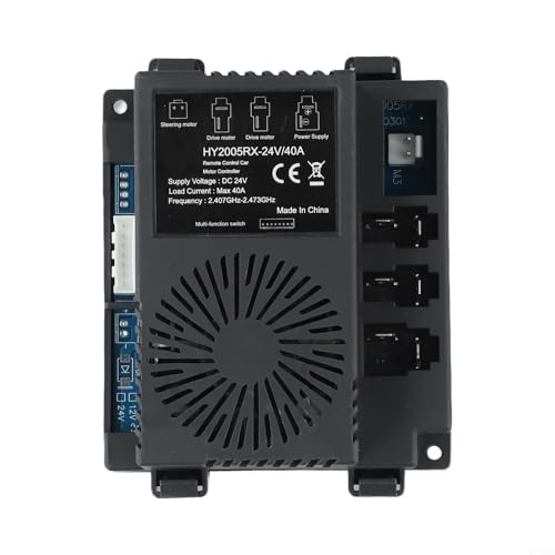 Elektrofahrzeug 2 4G Empfänger, HY2005RX 24V 40A mit Fernbedienung für Spaß (HY2005RX-24V Empfänger) von Emiif