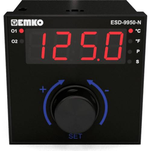 Emko ESD-9950-N 2-Punkt, P, PI, PD, PID Temperaturregler -200 bis 1700°C (L x B x H) 110 x 96 x 96mm von Emko
