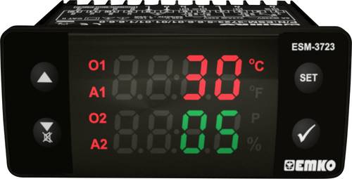 Emko ESM-3723.5.2.5.0.1/01.01/1.0.0.0 2-Punkt und PID Regler Temperaturregler PTC 0 bis 100°C Relai von Emko